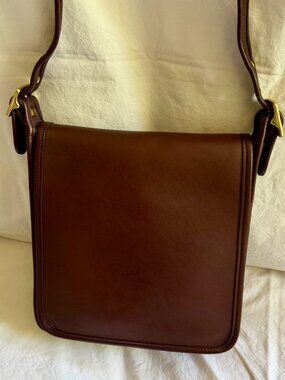 Vintage COACH Legacy Studio Flap Bag, Style 9144, Mahogany Brown EXCELLENT COND!